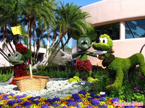 Фестиваль цветов в Диснейленде - парк EPCOT