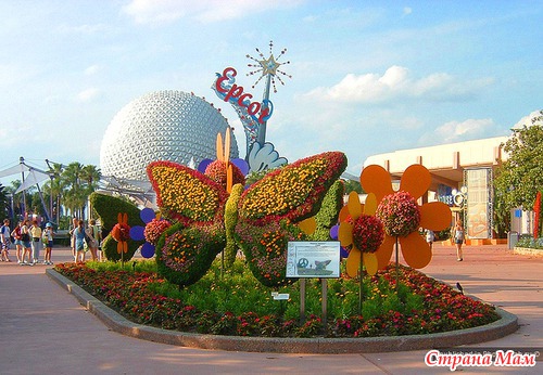 Фестиваль цветов в Диснейленде - парк EPCOT