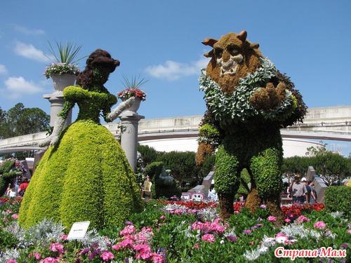 Фестиваль цветов в Диснейленде - парк EPCOT