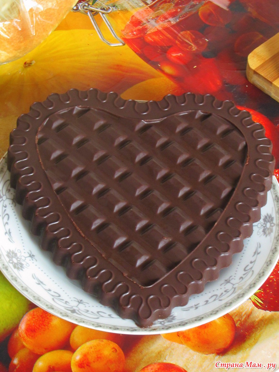 Тортики с шоколадными сердечками
