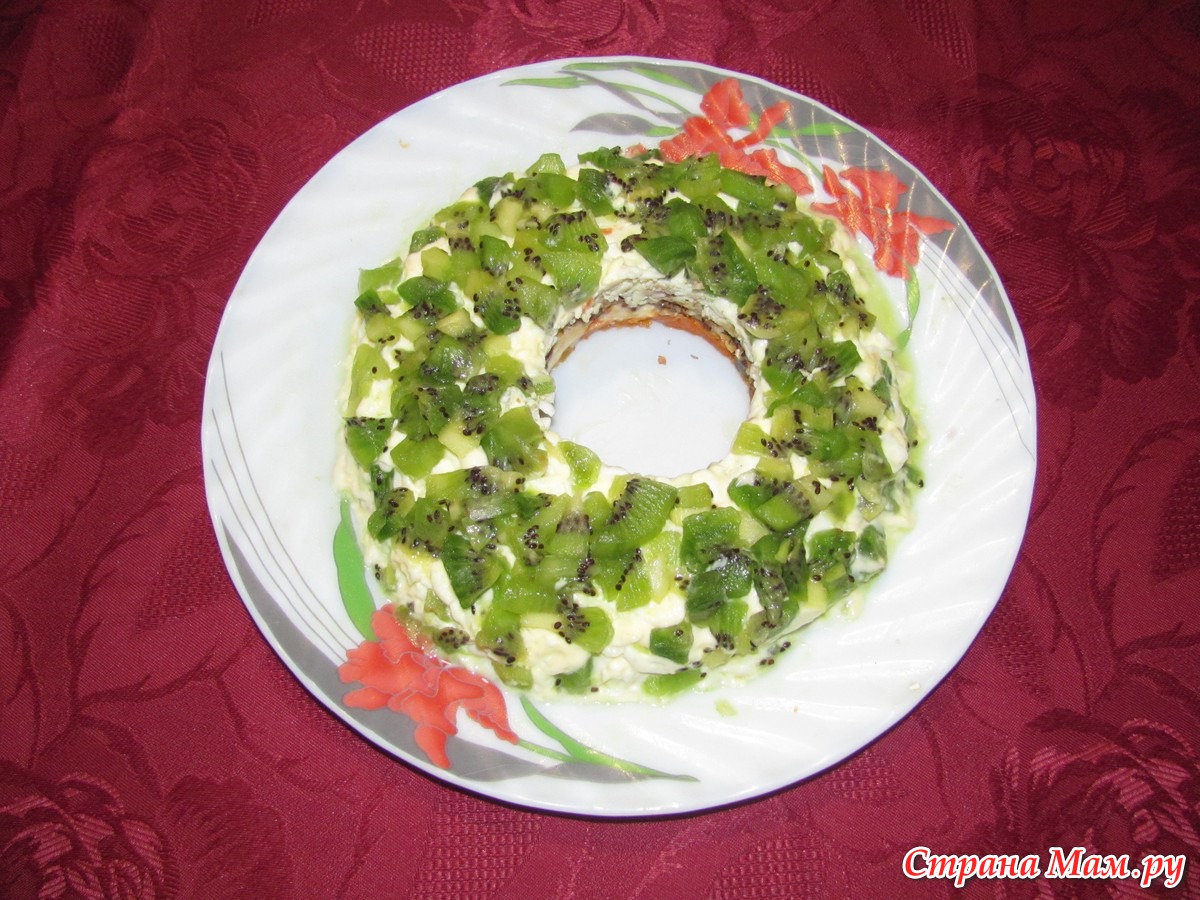 Салат изумрудный браслет салат рецепт с фото с