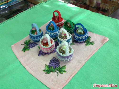 Пасхальные корзиночки для яиц