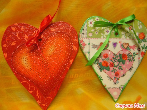 Сердечки. Запоздалые хвастики.