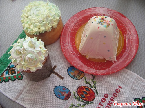 Мои куличики и творожная пасха