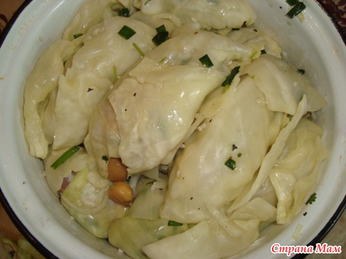 Чолпа Долмасы(Голубцы с Курицей)