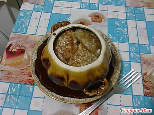 Драники в горшочке