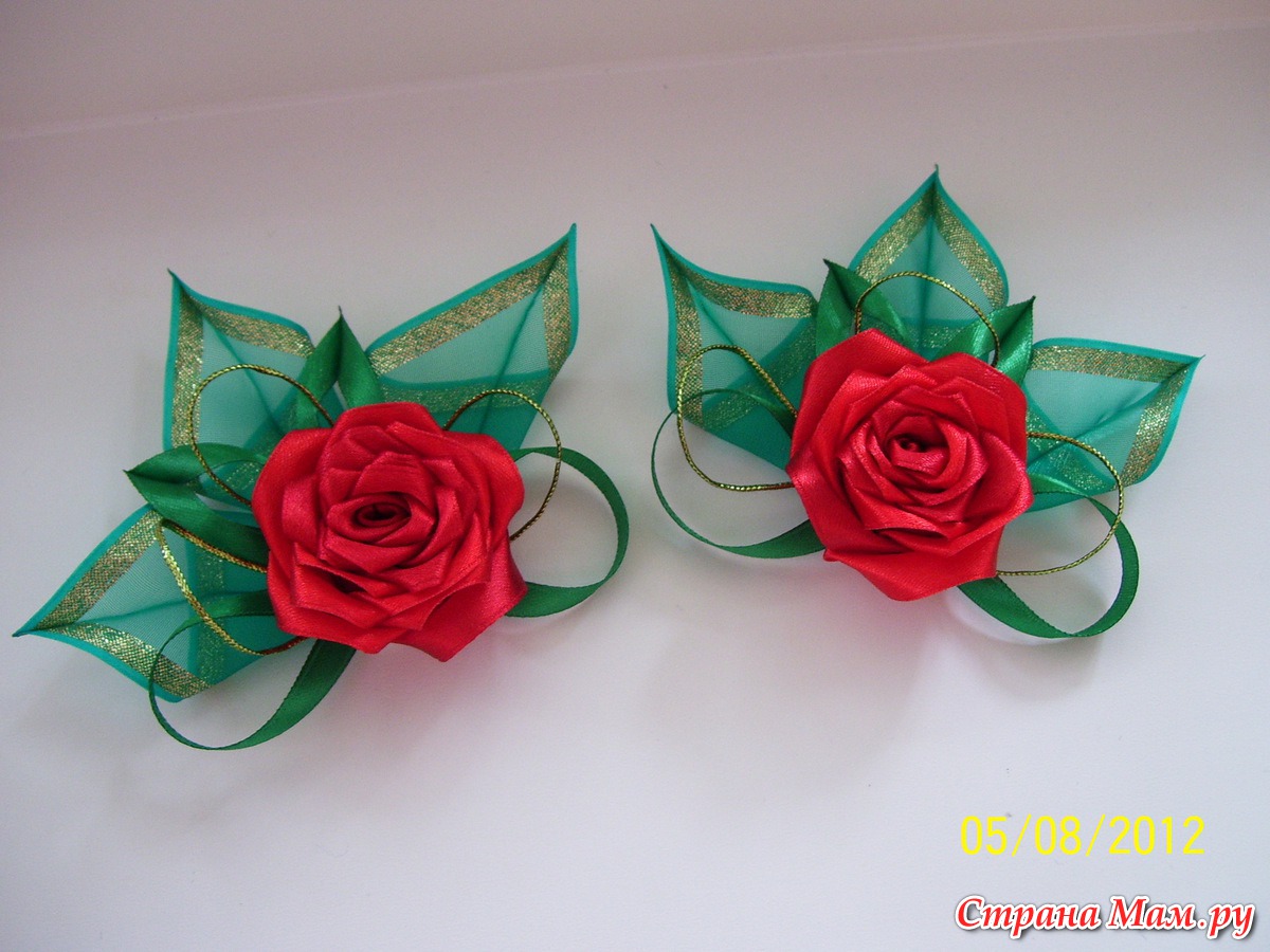 Срочный заказ для Алинки и немного роз - Канзаши - Страна Мам