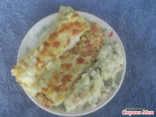 . Трубочки с мясом