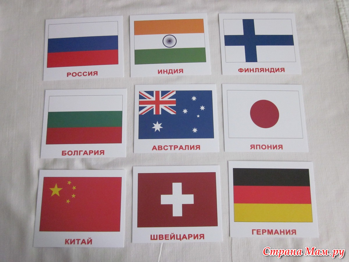 Флаги России Японии Китая