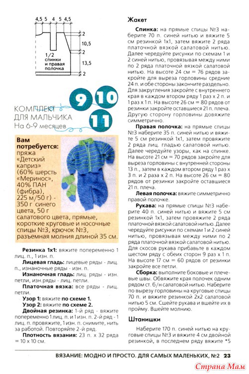 Журнал "вязание: модно и просто. для самых маленьких" №22012