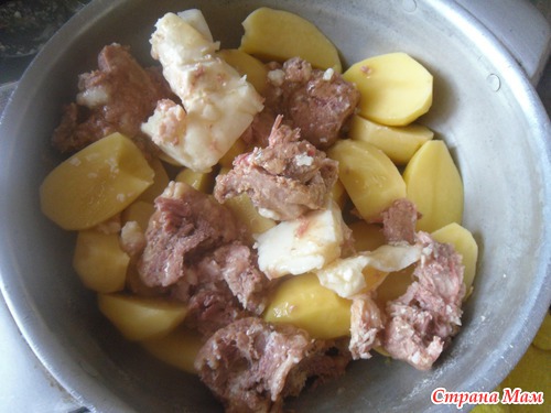 Картошка тушенная с Нутом.