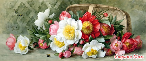 Винтажные цветы - картинки для декупажа