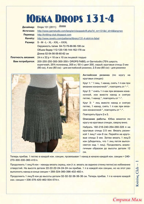 Юбка Drops 131-4 skirt