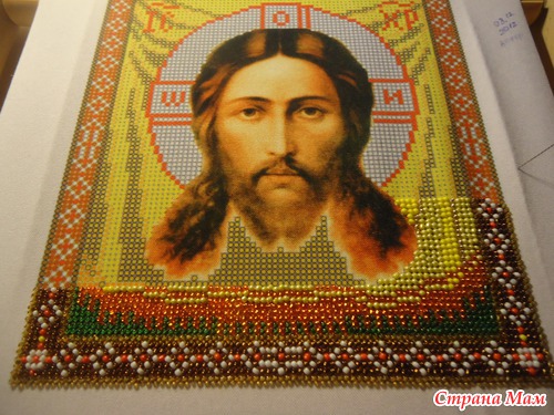 Моя первая икона бисером