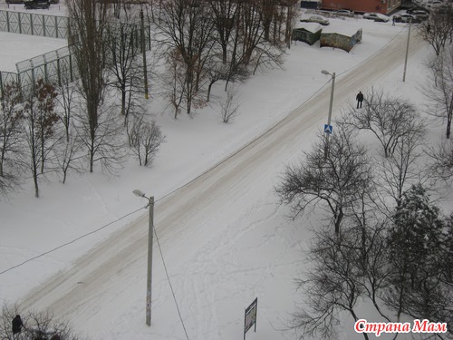 Зима в нашем городе.