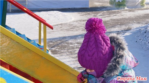Зимняя шапка для дочки