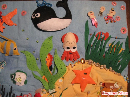 Развивающий коврик "морские чудеса"