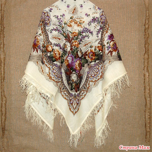 Павлопосадский платок богатая невеста