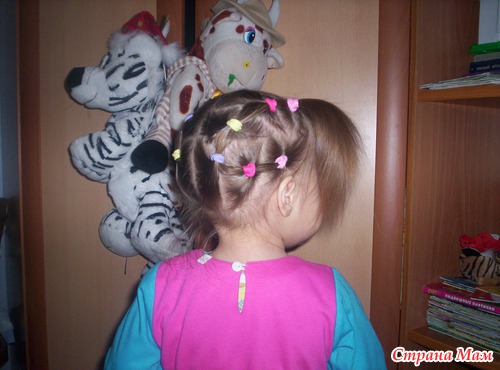 Наши новые причесочки с резиночками