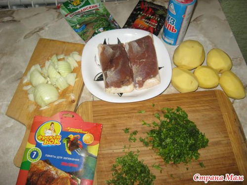 Утка с картошкой запеченые