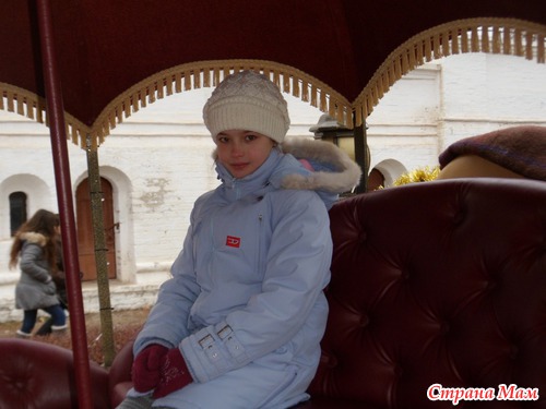 Ну хоть в карете прокатились))) и наша рождественская курочка
