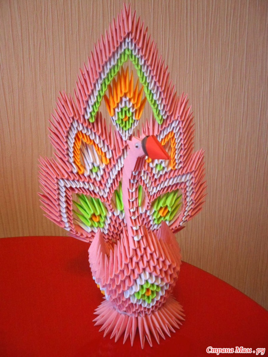 Модульное оригами Павлин мастер класс