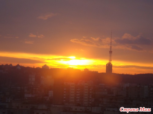 Солнышко садится