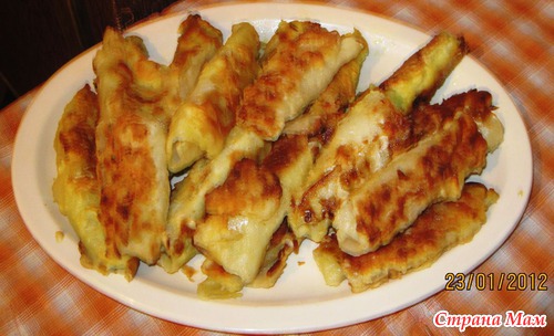 Трубочки капустные.