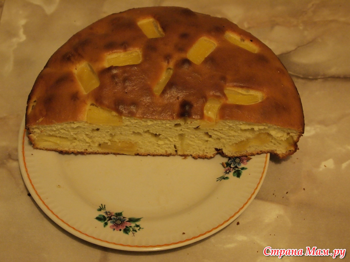 Пирог с ананасами