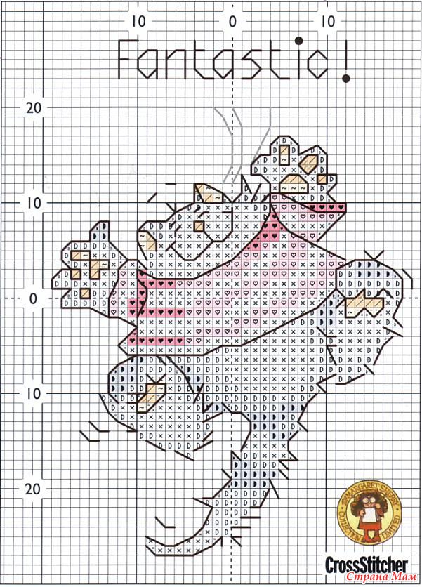 Схема вышивки крестом дама с котом