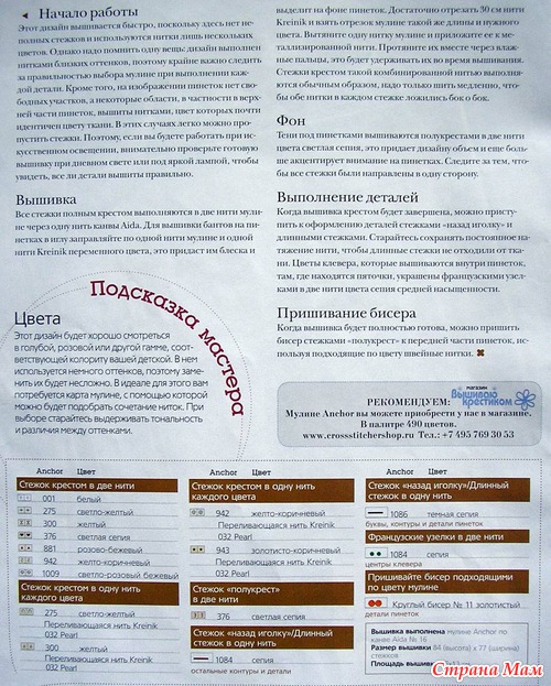 Схемы вышивки "ДЛЯ ДЕТОК"