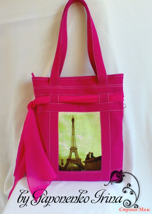 Текстильная авторская  сумка "Сумасшедшая любовь!!! "