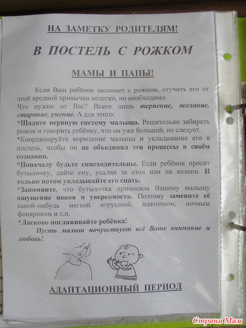 Адаптационный период. Помощь родителям.