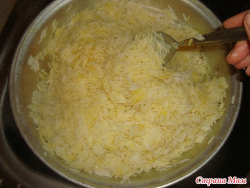 ШахПлов с отдельным мясным гарниром.