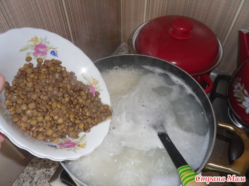 Плов с чечевицей!