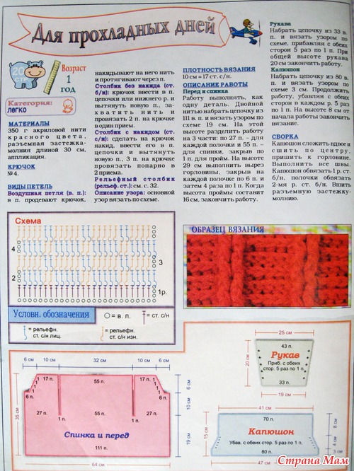 Пальто и штанишки крючком