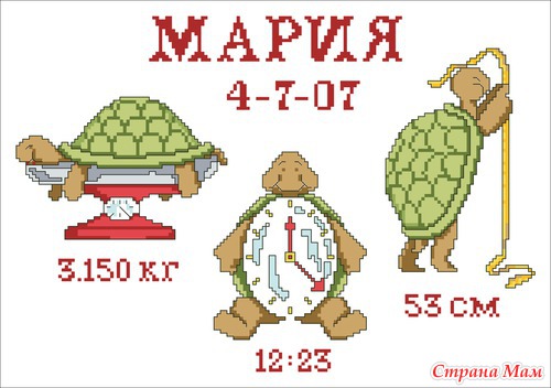 Черепашки метрика