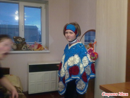 Пончо крючком
