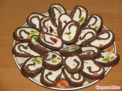 Кофейно-кокосовый рулетик
