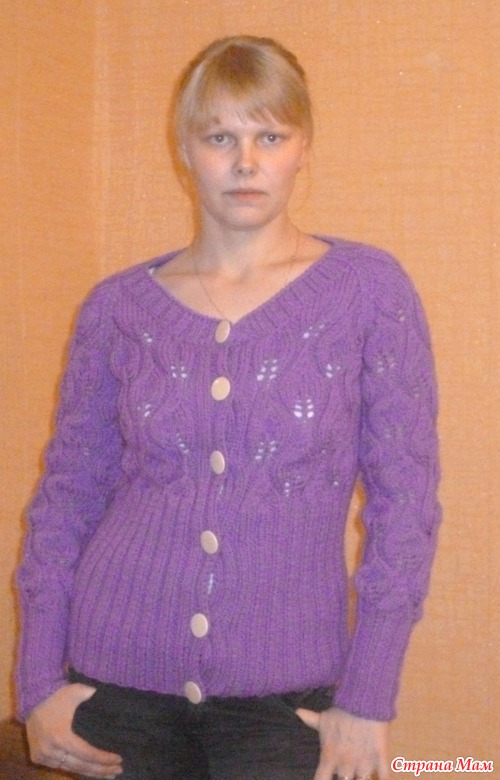 Кофта на пуговицах для себя.