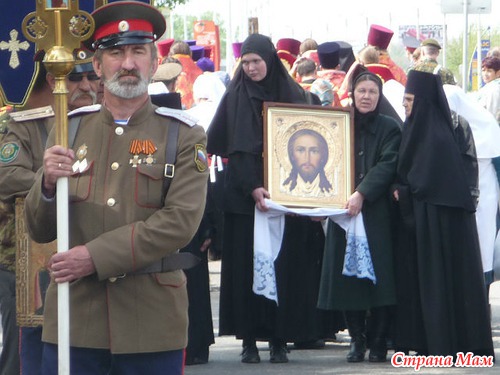 В нашем городе большое событие, привезли мощи - Матроны Московской, и тут же произошло необычное явление.