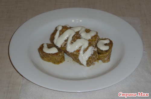 Голубцы из савойской капусты овощные, с картофелем