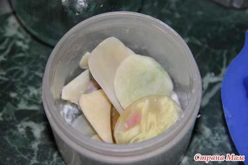 МК для начинающих. Мыло из обмылков.