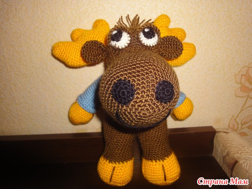 Мягкая игрушка Лось крючком