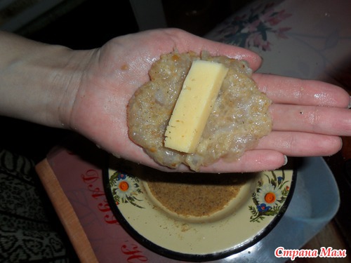 Куриные котлетки с сюрпризом
