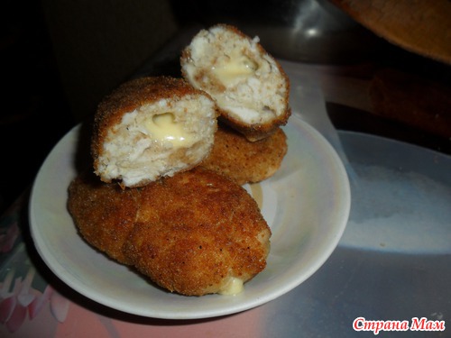 Куриные котлетки с сюрпризом