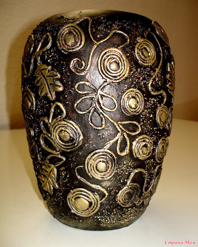 Мастер – класс: декоративные вазы в технике «пейп-арт»