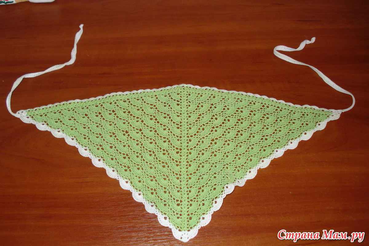 детская косынка вязаная крючком. видео вязания косынок. вязание косынки крючком. мастер класс по вязанию косынки спицами. косынка крючком.