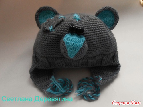 Шапочка "Мишка Тэдди"