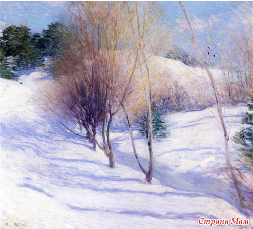  . Willard Leroy Metcalf (1858-1925 .)